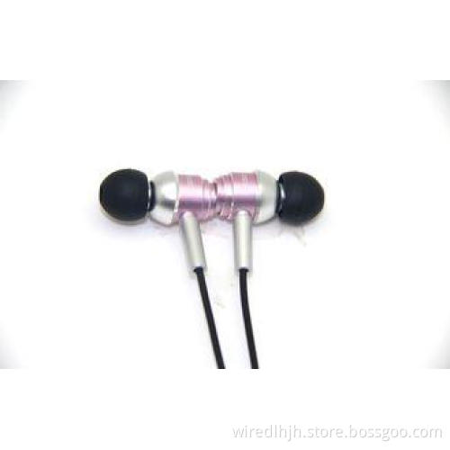 Mega Bass Metal Earphones With Microphone 3.5m Jack , Noise